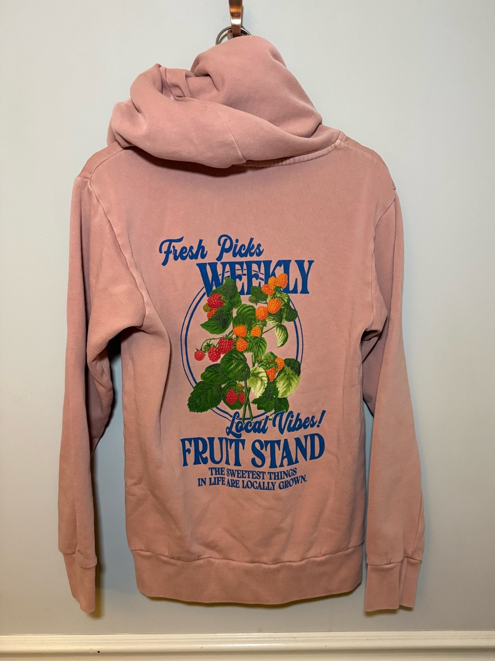 PAC Sun pink PS / LA Fruit Stand Hoodie. XS